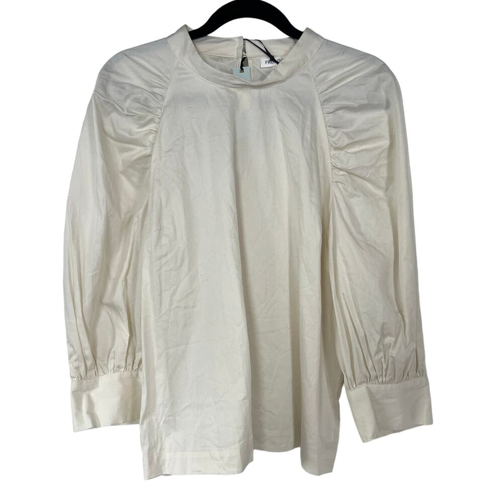 Prologue Women's Cream Raglan Twill Long Sleeve Top - Size XXL - NWT